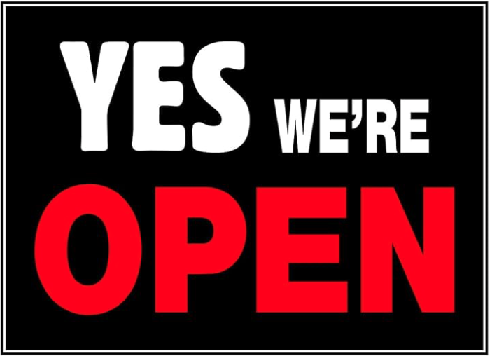 We’re Open!